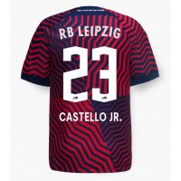 Camiseta RB Leipzig Castello Lukeba #23 Segunda Equipación Replica 2023-24 mangas cortas